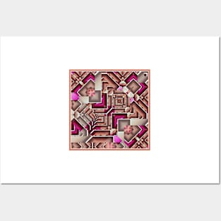 abstract geometric pattern Posters and Art